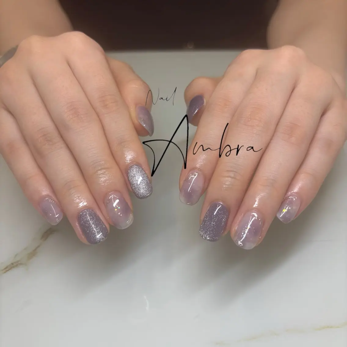 ネイル ニュアンスネイル ハンドネイル Nail Ambra Fusamiのネイルデザイン