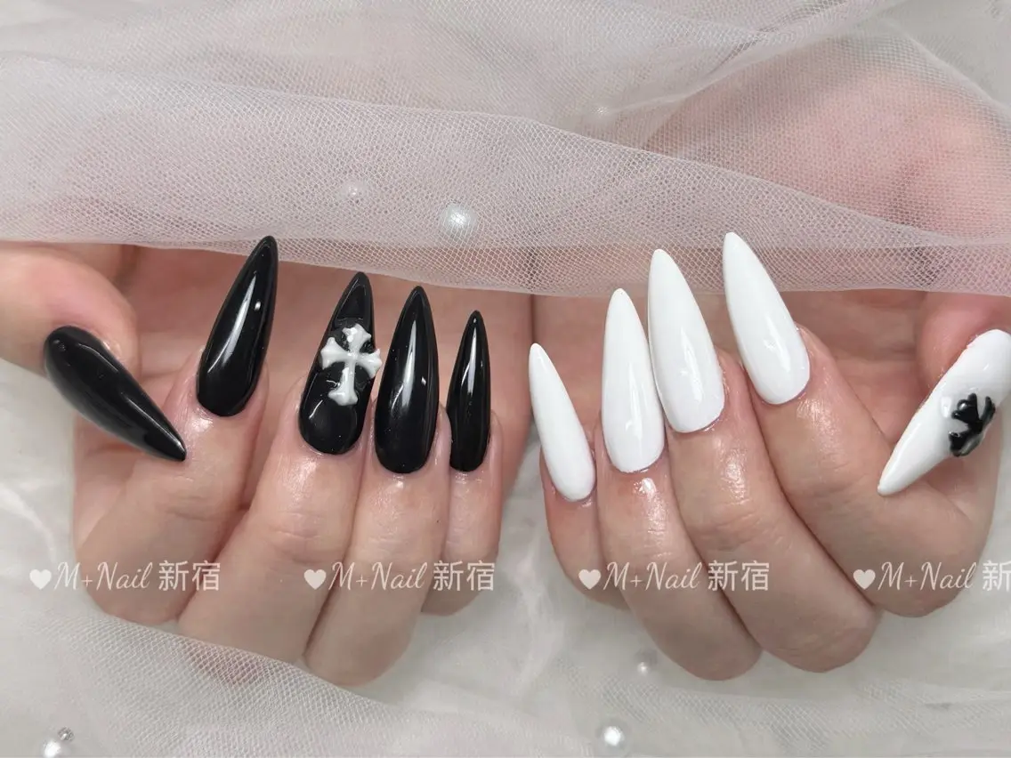 ロング ハンドネイル M+Nail 新宿のネイルデザイン