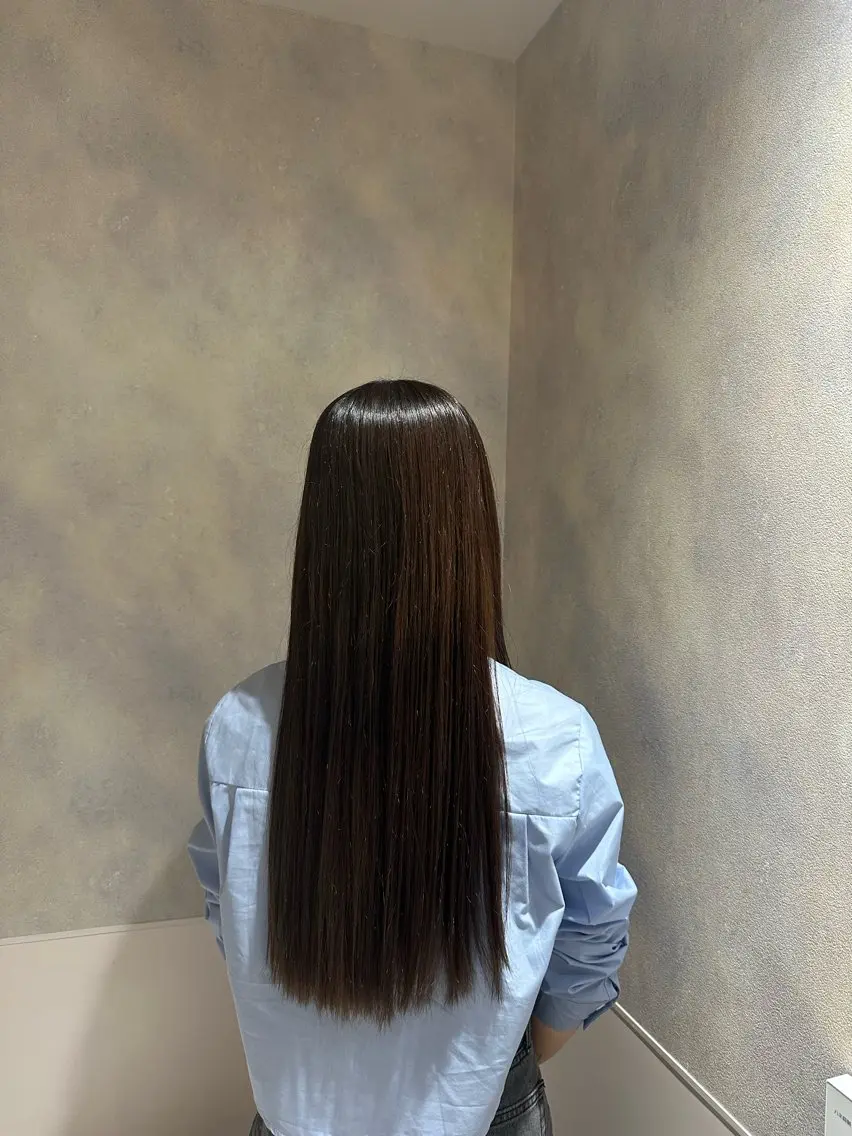 ロング カラー 韓国レイヤー 🎀ダブルカラーのヘアスタイル