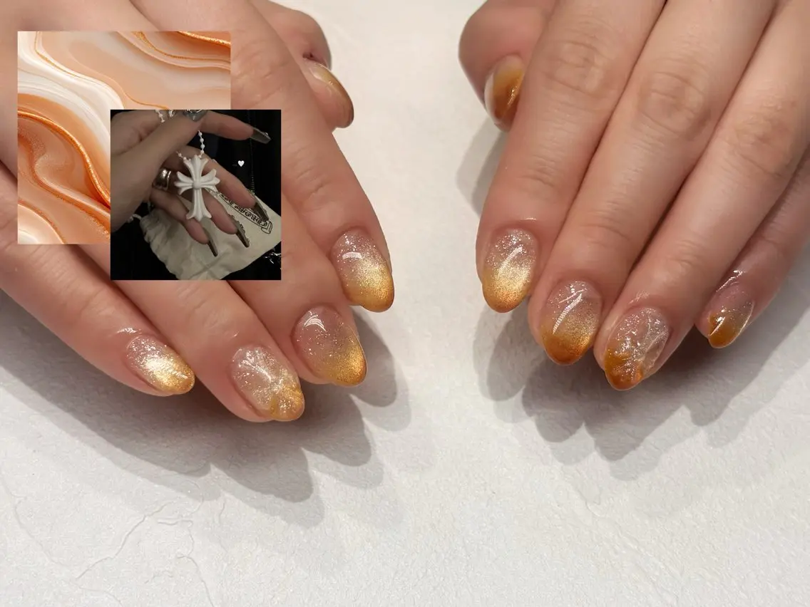 ネイル ハンドネイル 🤍透け艶𐙚 ICHIKAのネイルデザイン
