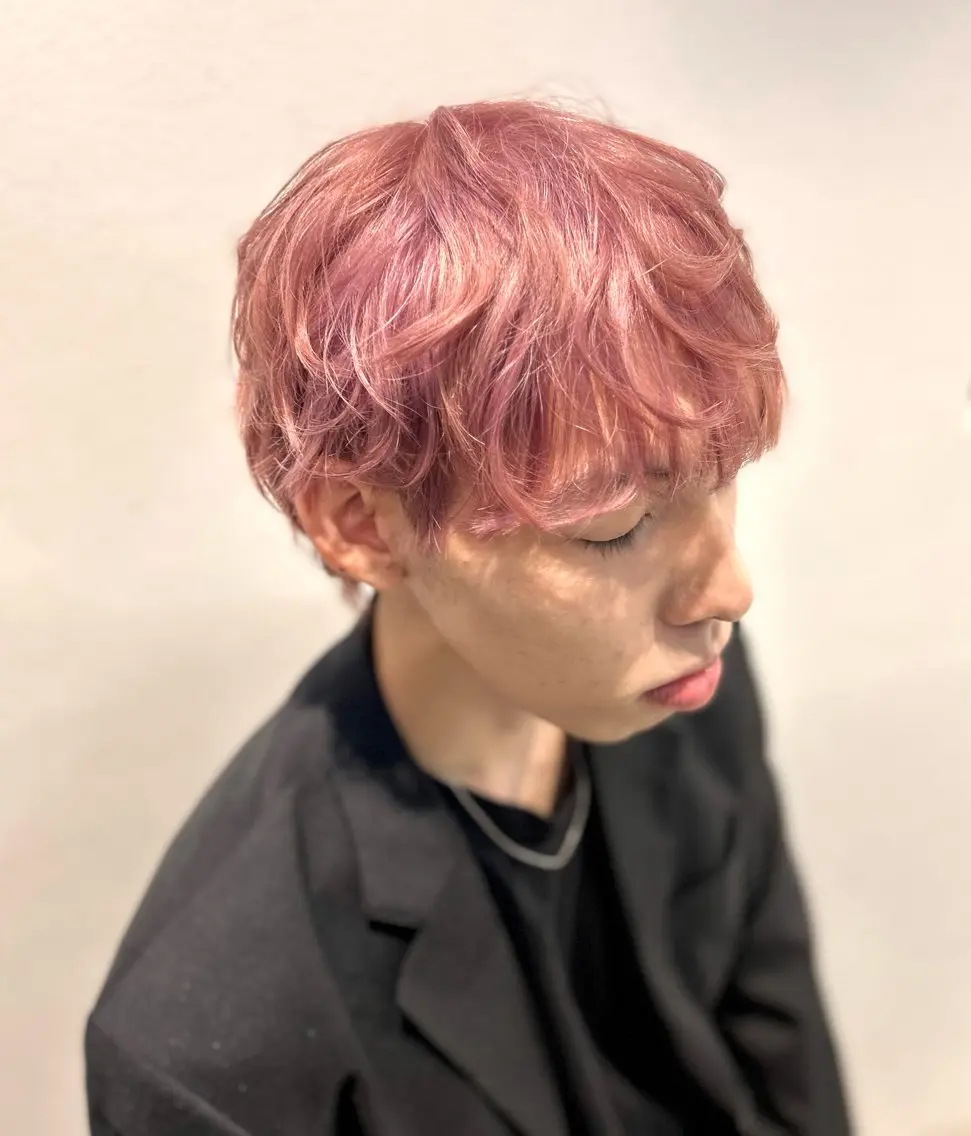 〖🫧メンズ限定！学生大人気！🫧〗  メンズカット＋ブリーチonカラー＋ムコタ3stepTR🫧の写真