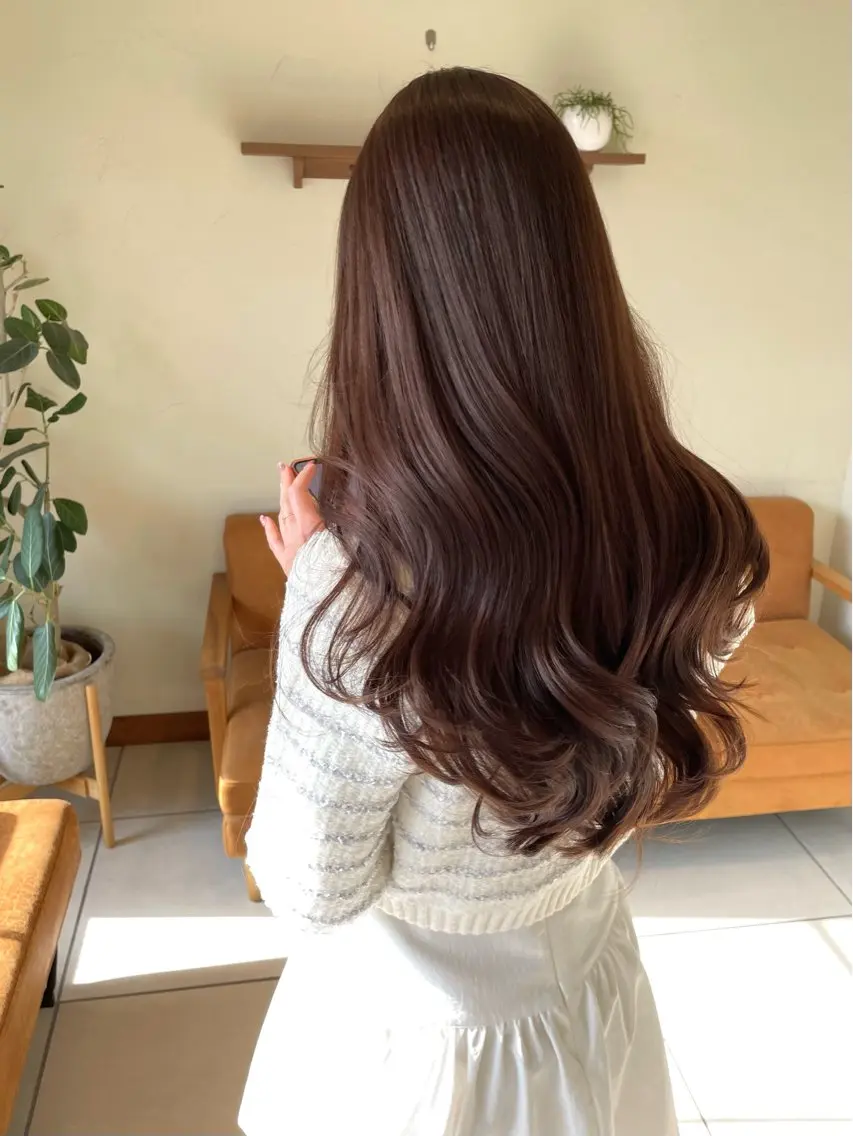 ロング カラー 似合わせヘア🤎透明 感カラー🤎MIKAのヘアスタイル