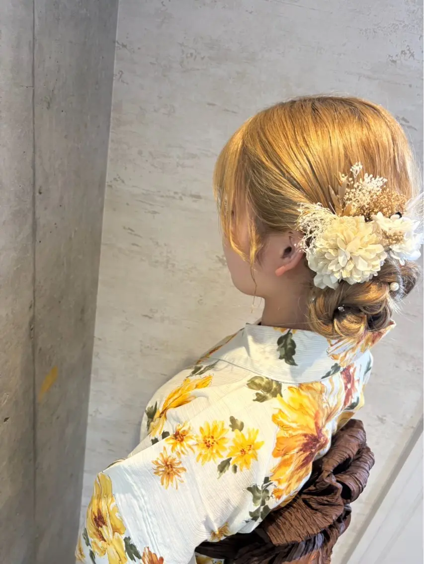 ヘアアレンジ 着付け 美髪× ヘアセット✨Araiのヘアスタイル