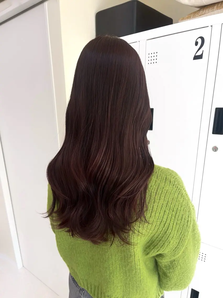 ロング カラー 中村 佳歩のヘアスタイル