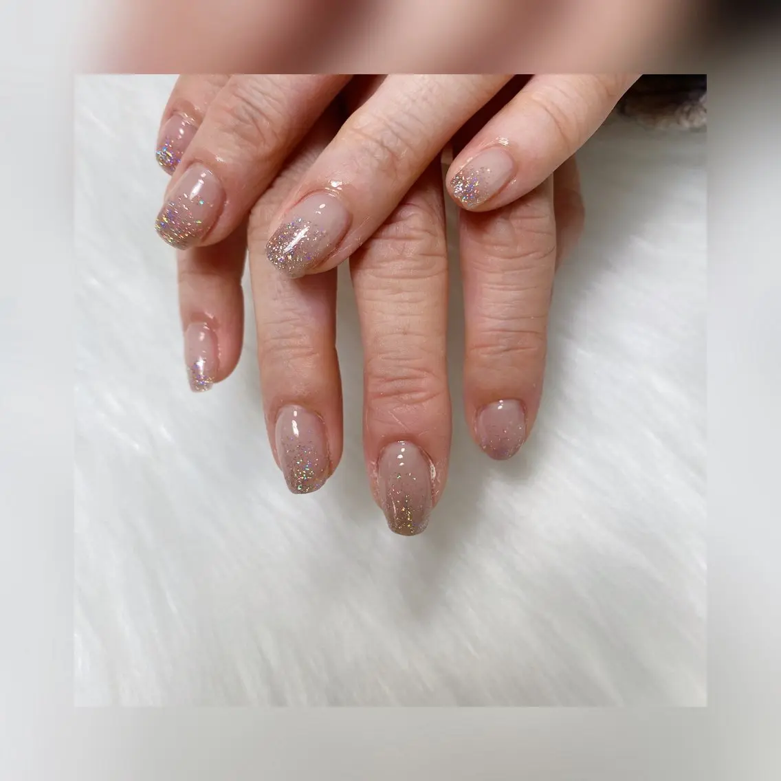 ネイル フラッシュネイル グラデーション オフィスネイル シンプルネイル 冬ネイル LittleMimi Nails安土のネイルデザイン