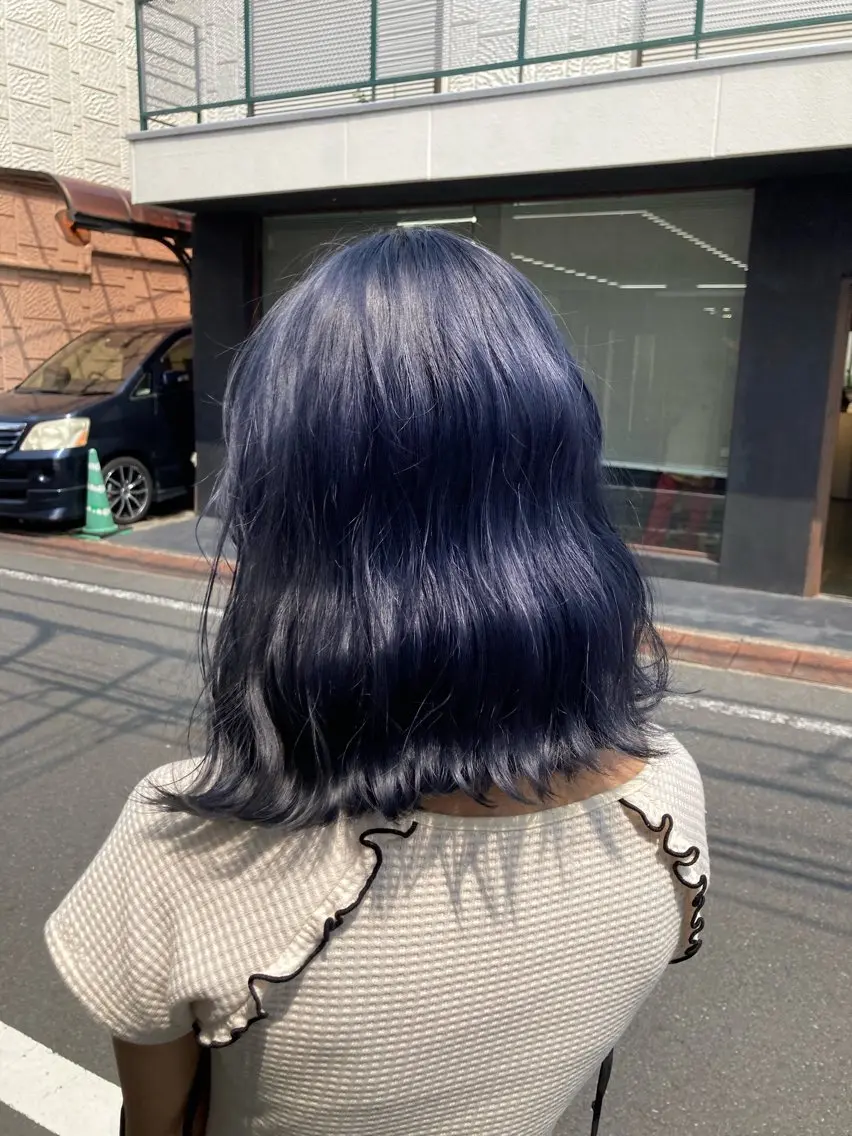 セミロング カラー ヘアカラー 🎀表参道/網紅/ ブリーチ/花音🎀のヘアスタイル