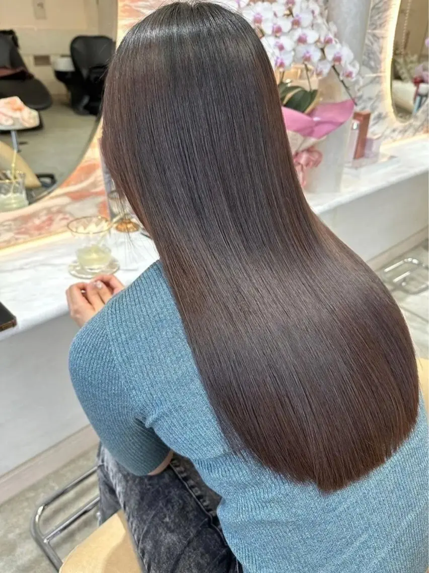 ロング カット ヘアカラー トリートメント あかね☆ヘアアレンジ /ボブ/縮毛矯正のヘアスタイル