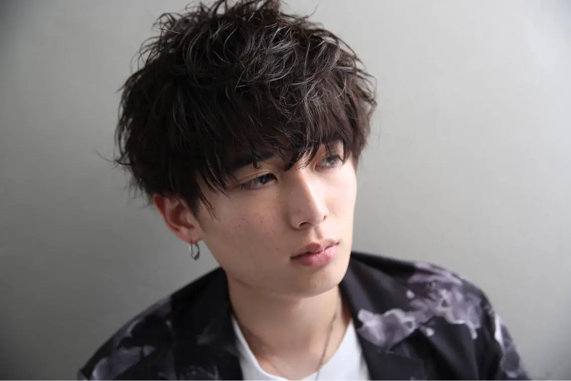 メンズ マッシュ カット パーマ ⭕️メンズパーマ⭕️ 山口 裕太郎のヘアスタイル