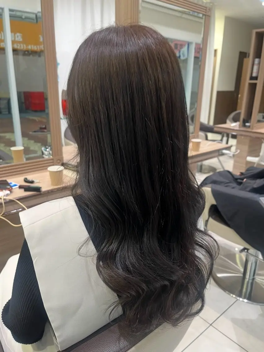 ロング ヘアカラー 🩰Luca|透明感 カラー|縮毛矯正🫧のヘアスタイル