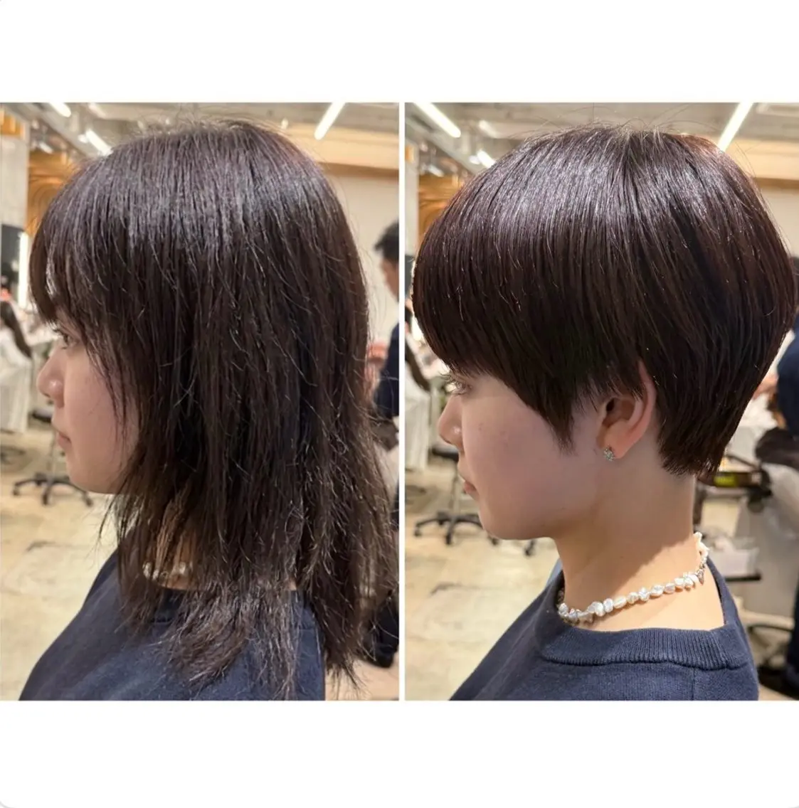 ショート 骨格補正ショート FILMSりくのヘアスタイル