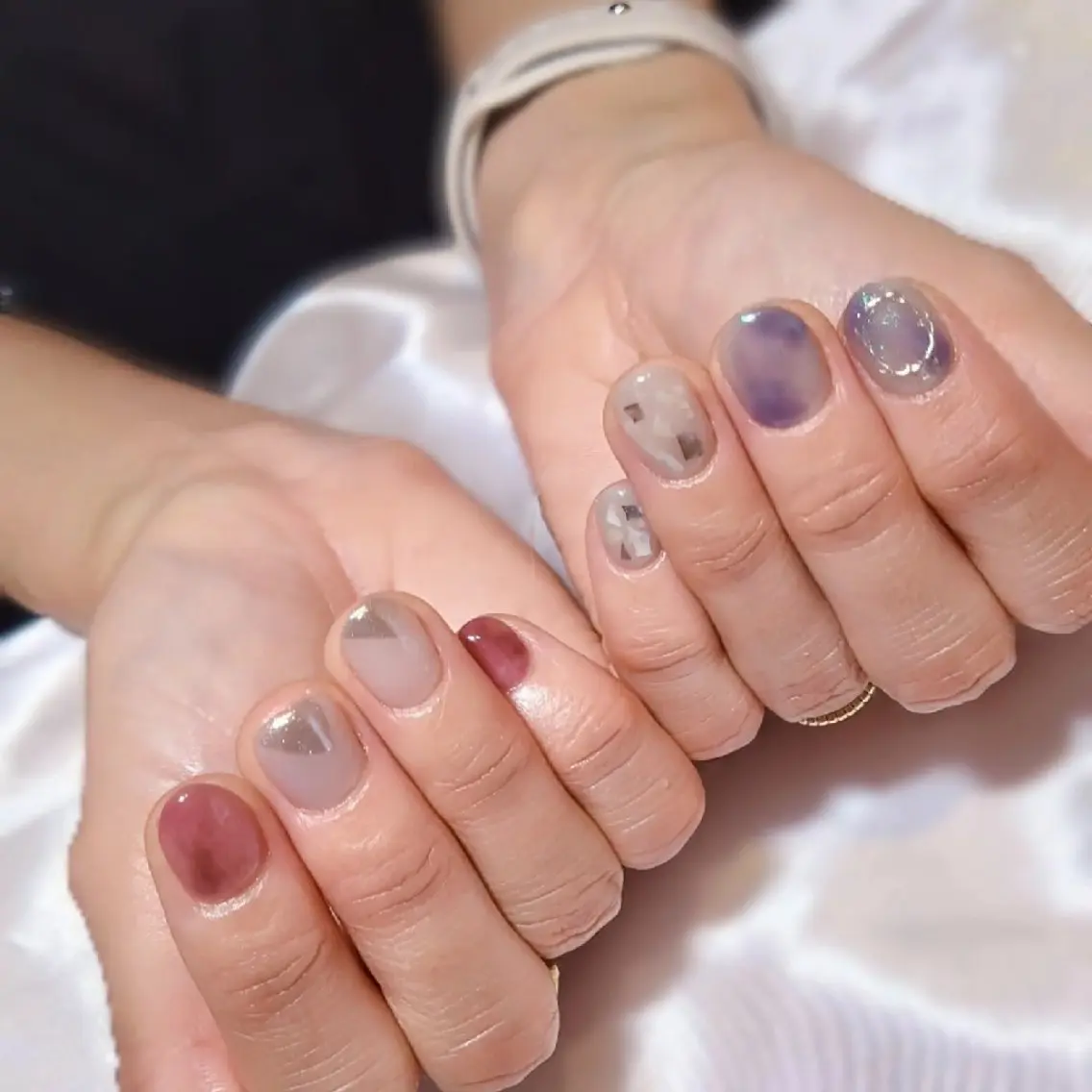 ネイル ニュアンスネイル Nail salon LEVALOレヴァロのネイルデザイン