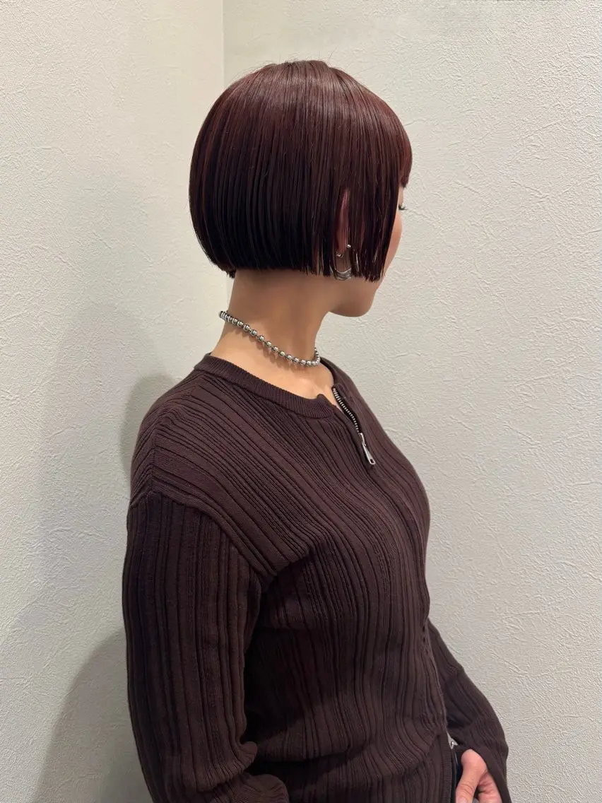 ショート カラー もりしま あやかのヘアスタイル