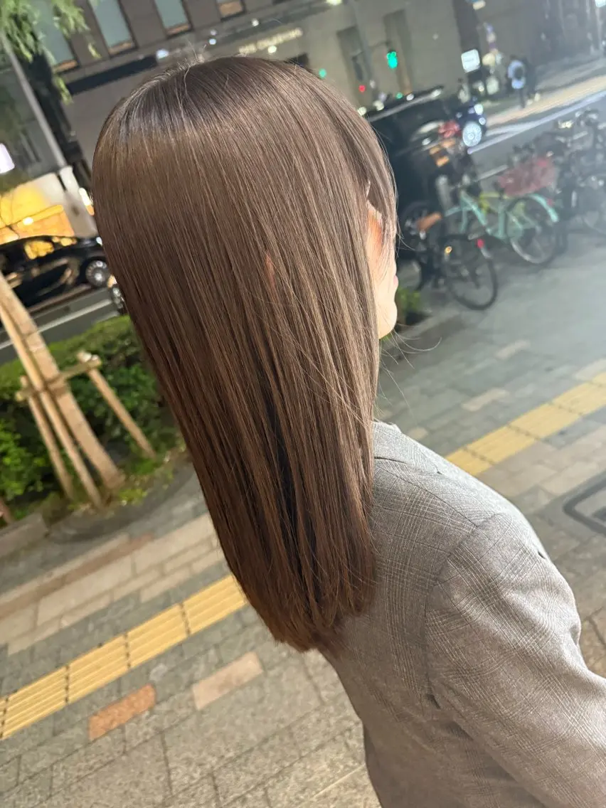 セミロング カット ヘアカラー トリートメント ヘアセット ✨上村 潤平✨メンズヘア✨のヘアスタイル