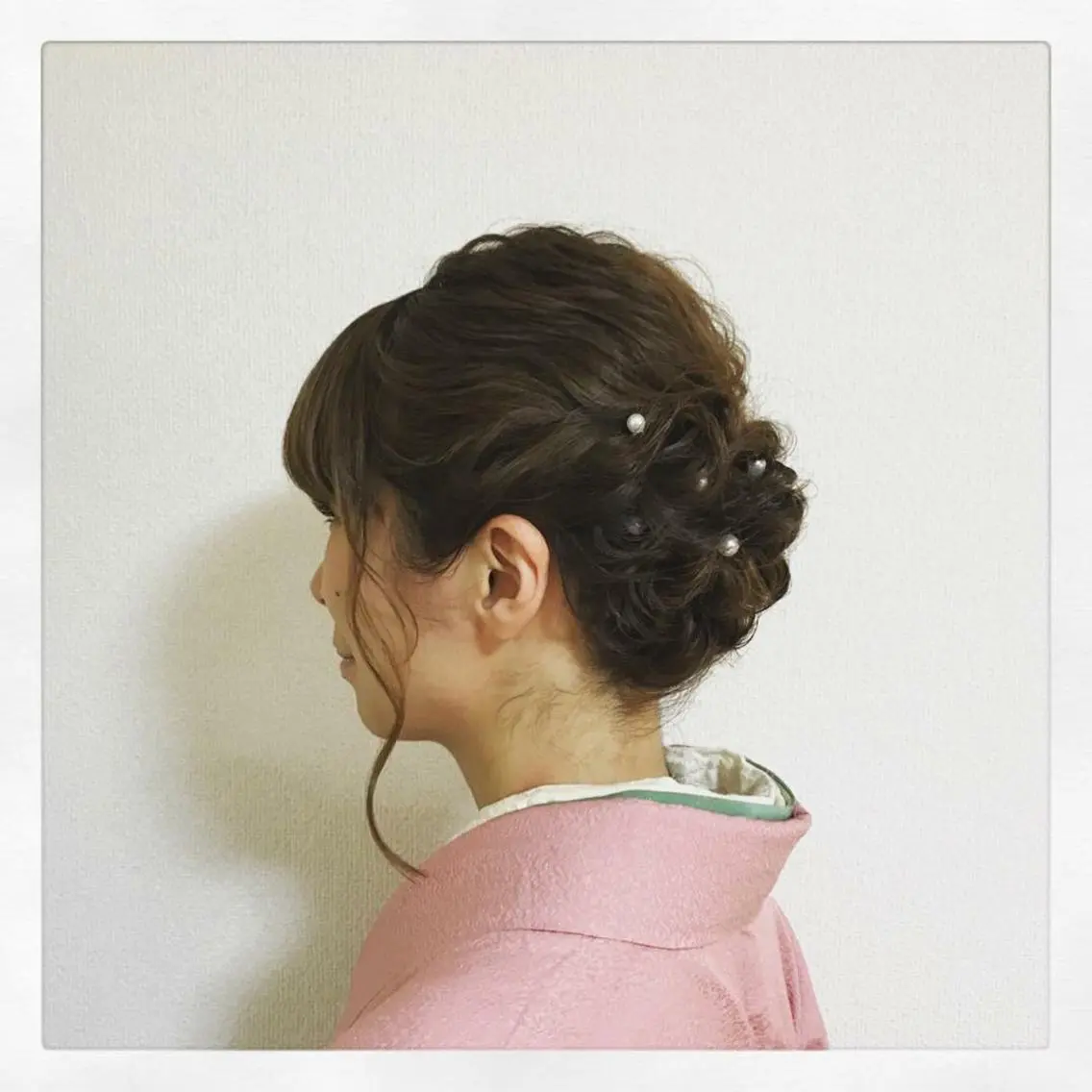 ミディアム ヘアアレンジ ボブ ヘアセット KANA カナのマツエク・マツパデザイン