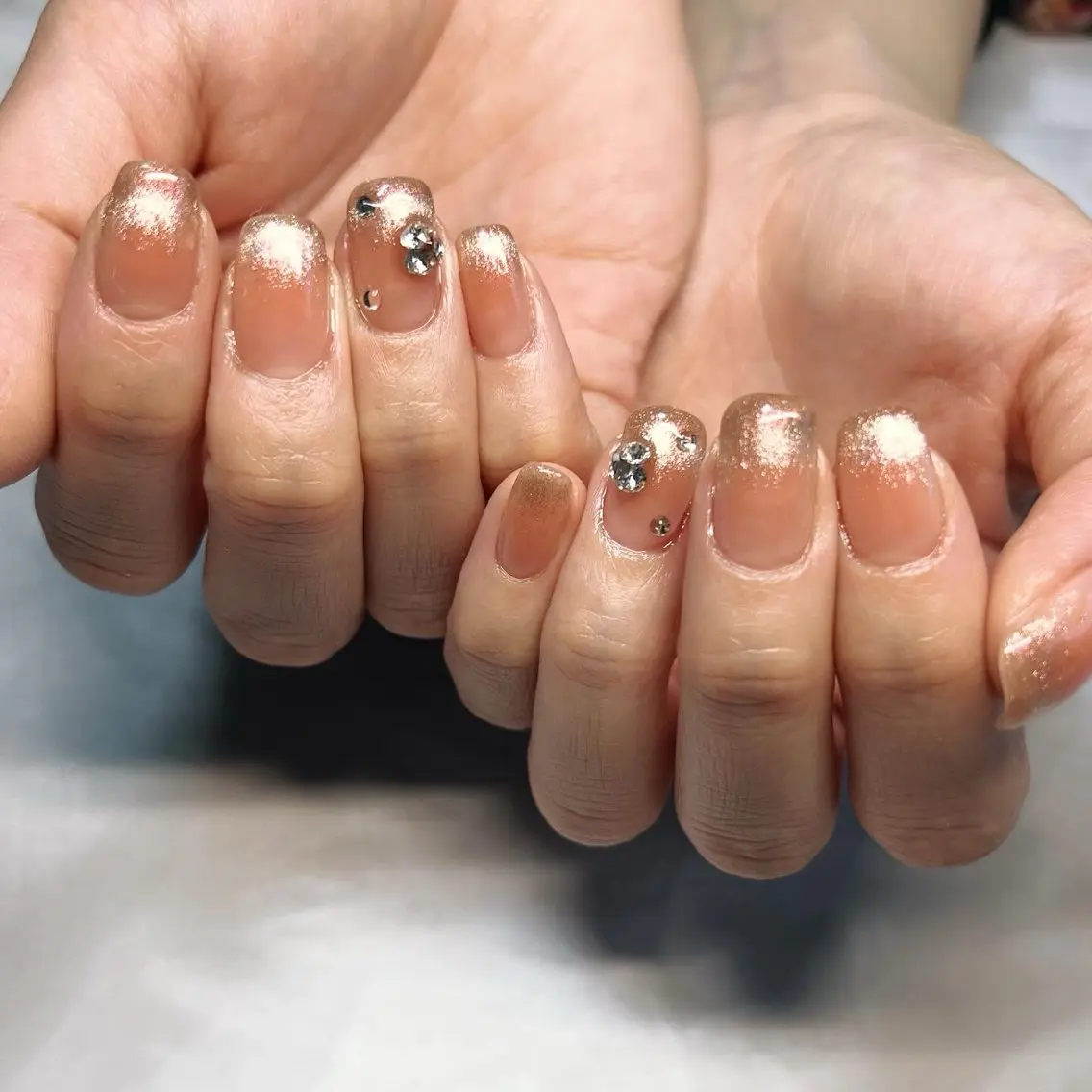ネイル チークネイル マグネットネイル Lumière nail_RIKAのネイルデザイン