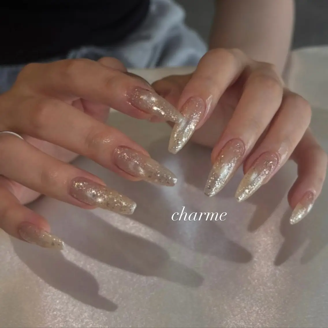 ネイル フラッシュネイル マグネットネイル ハンドネイル charme Jr.nailistのネイルデザイン
