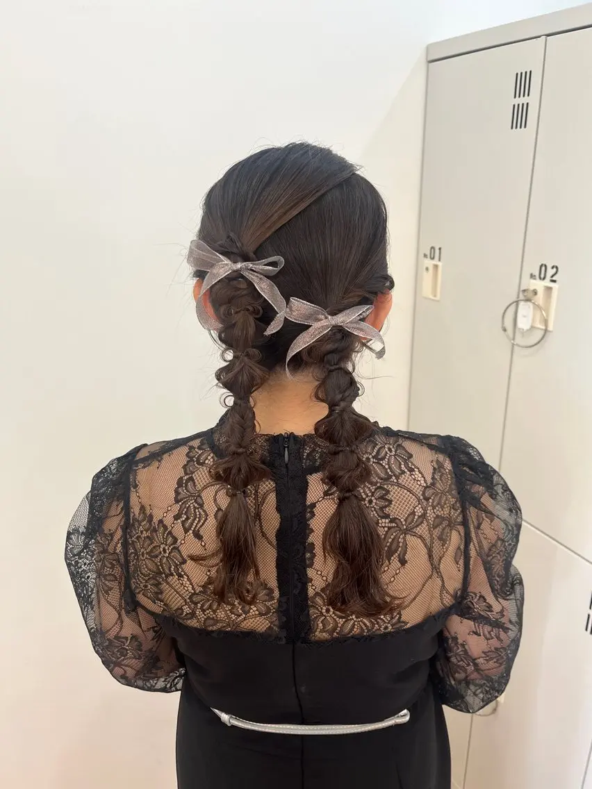 ミディアム ヘアアレンジ ヘアセット タニ ヒナタの眉毛・アイブロウイメージ