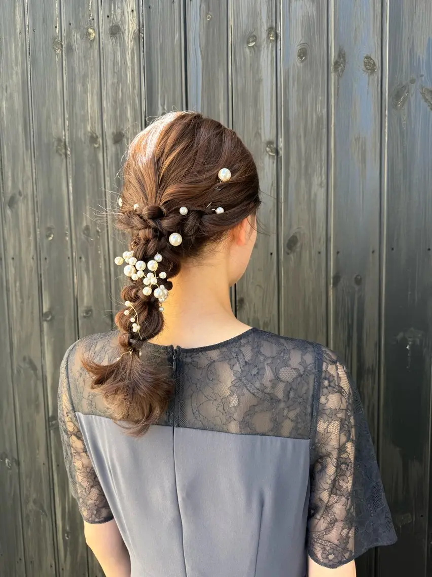 ヘアアレンジ 結婚式・ブライダル アオトソラ いしざかのヘアスタイル