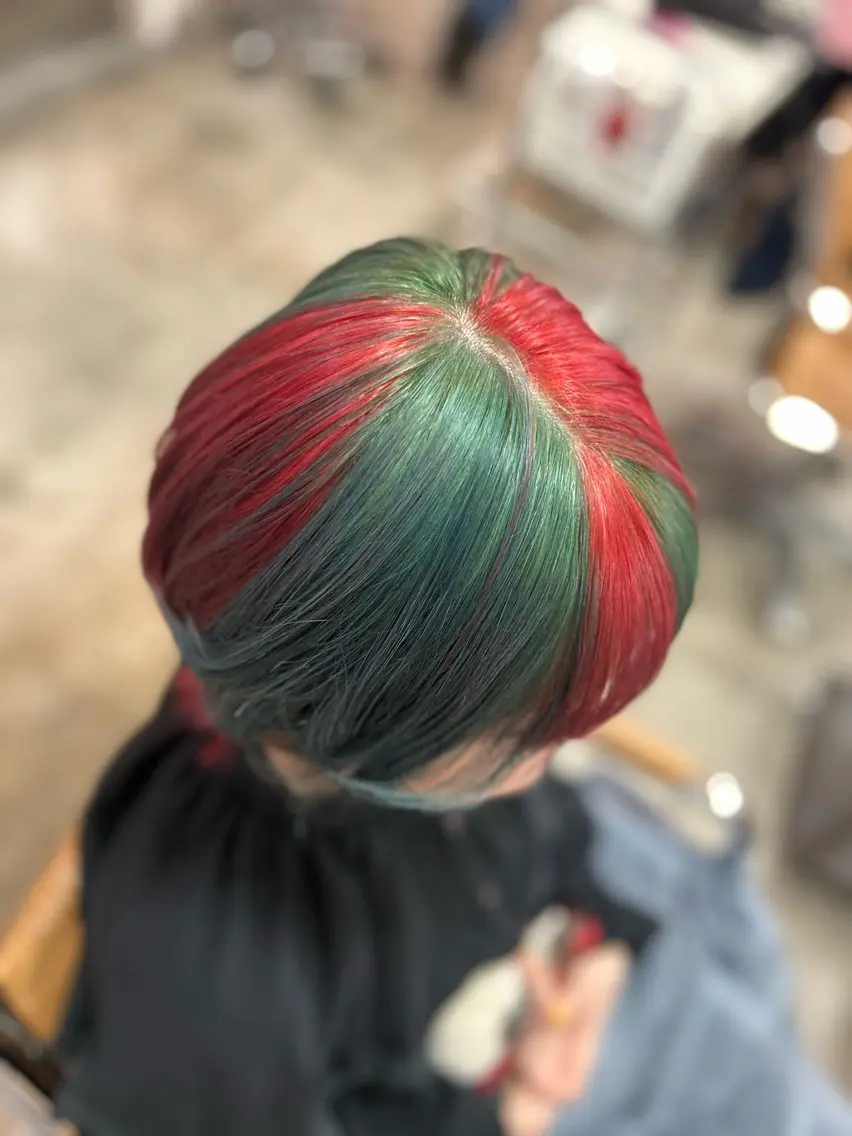 ショート クリスマス ヘアカラー 🤎指名No.1原宿 表参道coii日向花のヘアスタイル