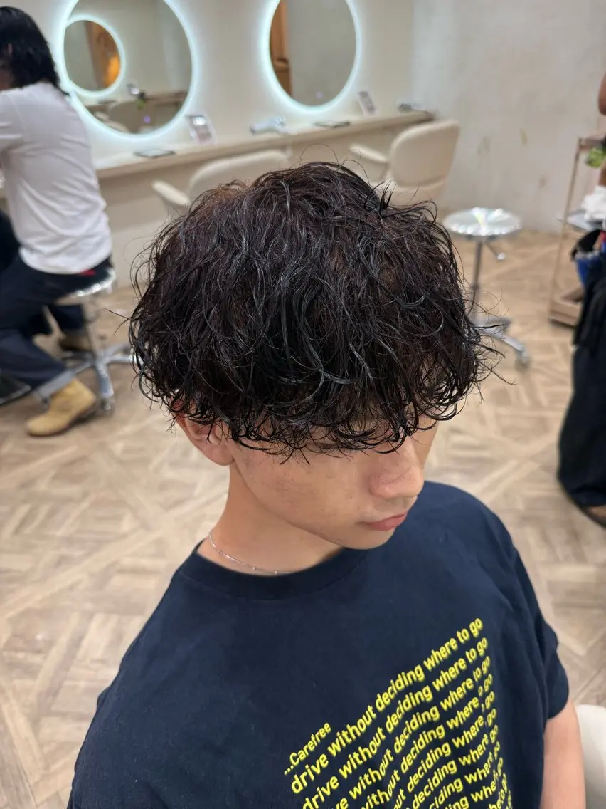パーマ メンズ メンズパーマ カット パーマ トリートメント 市原亮/塩釜口/ ツイスパ/波巻きのヘアスタイル