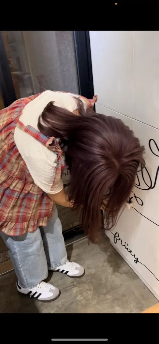 ミディアム カラー ヘアカラー トリートメント 東 晴菜のヘアスタイル