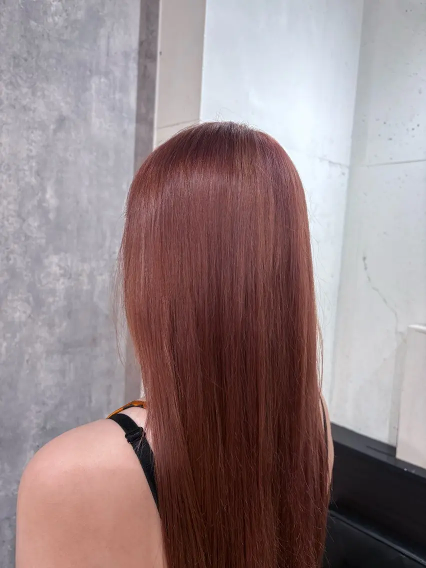 カラー ワンカラー 髪質改善 ブリーチ 武田さくらのヘアスタイル