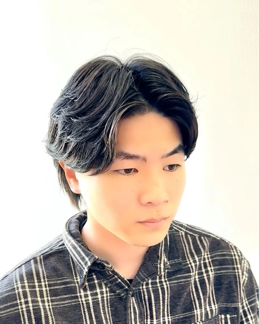 パーマ メンズ センターパート メンズパーマ ニュアンスパーマ ☆★メンズ特化★☆ 川地由麿のヘアスタイル