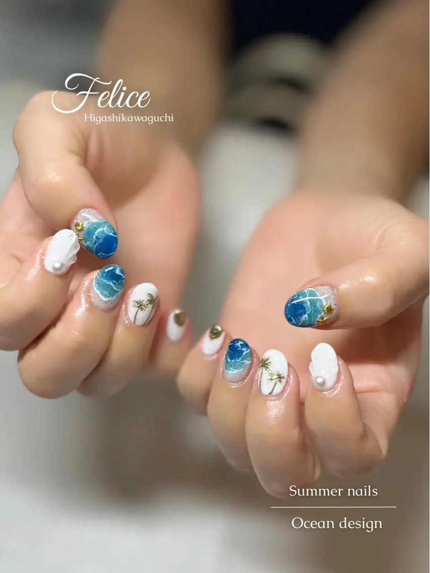 ネイル 持ち込み NATSUMI Felice 東川口のネイルデザイン