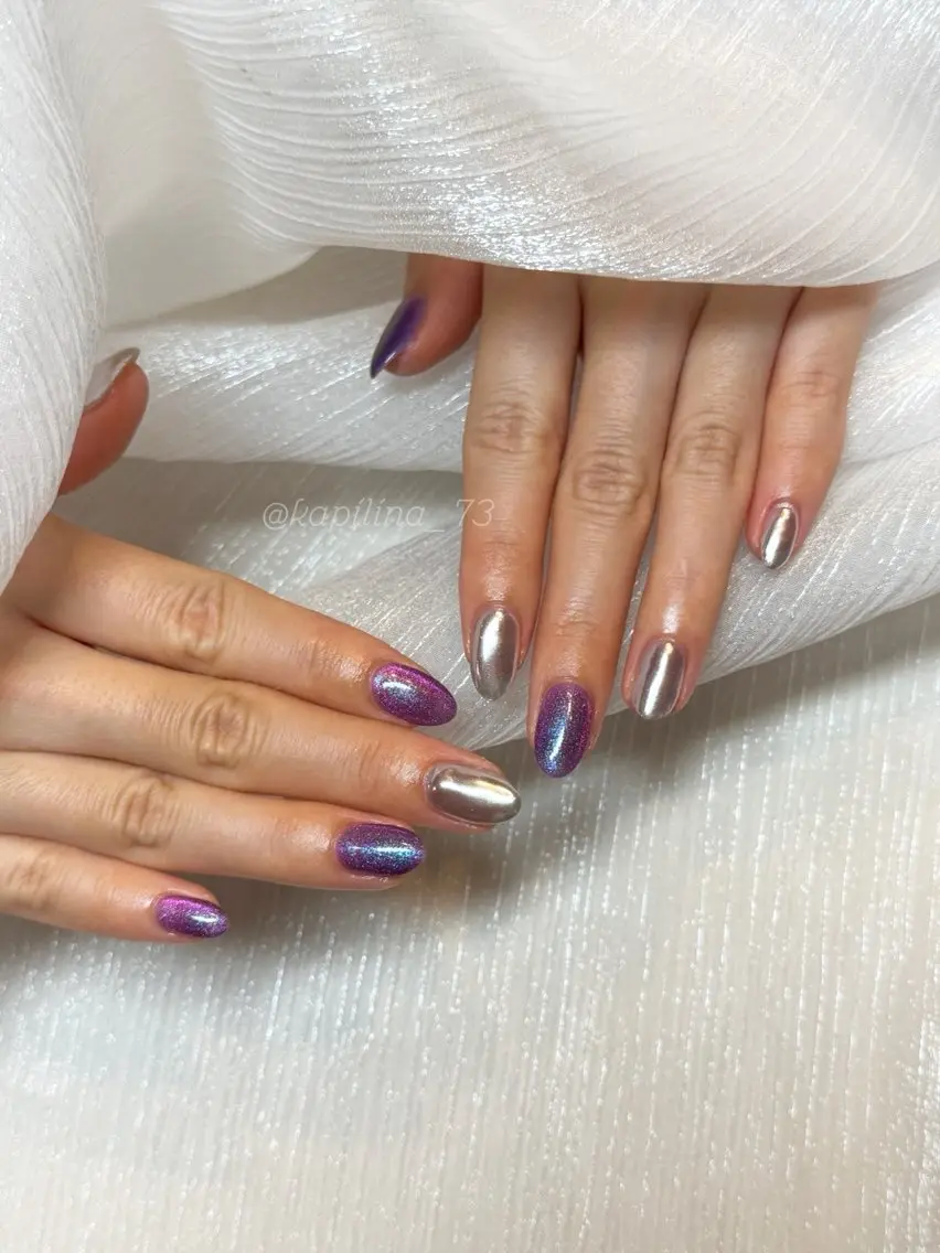 ネイル マグネットネイル ハンドネイル Kapilina🌺 MOMOのネイルデザイン