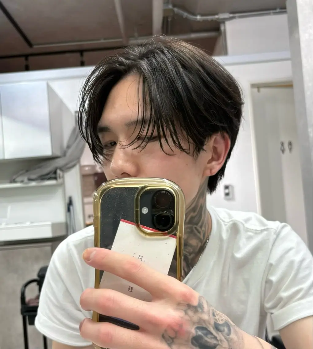 パーマ ヘアアレンジ メンズ 縮毛矯正 カット 縮毛矯正 (メンズ特化)AKI /古本晃大のヘアスタイル