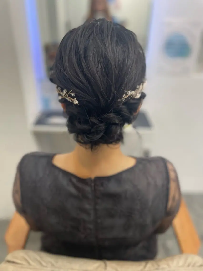 ヘアアレンジ 結婚式・ブライダル ナチュラル🌿垢抜け 福澤ゆきあのヘアスタイル