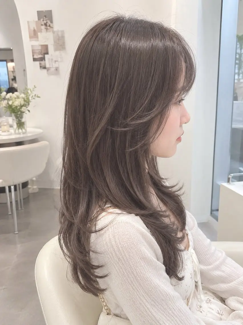 ロング カラー ヘアアレンジ カット ヘアカラー トリートメント 韓国レイヤー/ 💎Tomoya💎のヘアスタイル