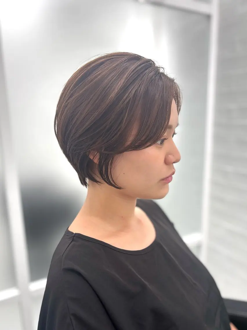 ショート ショートボブ ボブ ショートヘア トリートメント カット ヘアカラー トリートメント 髪質改善🫧艶カラー 🫧💙佐藤真優のヘアスタイル