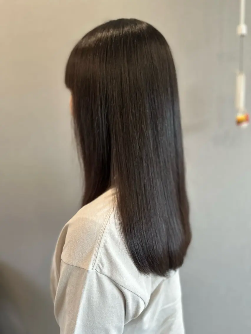 ロング カット 縮毛矯正 K Harukaのヘアスタイル