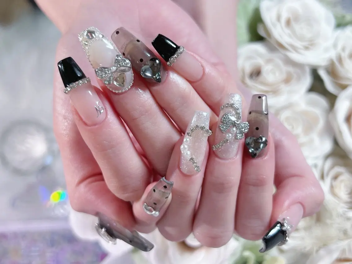 ネイル ロングネイル 持ち込み スカルプネイル ワンホンネイル ハンドネイル Painty nailのネイルデザイン