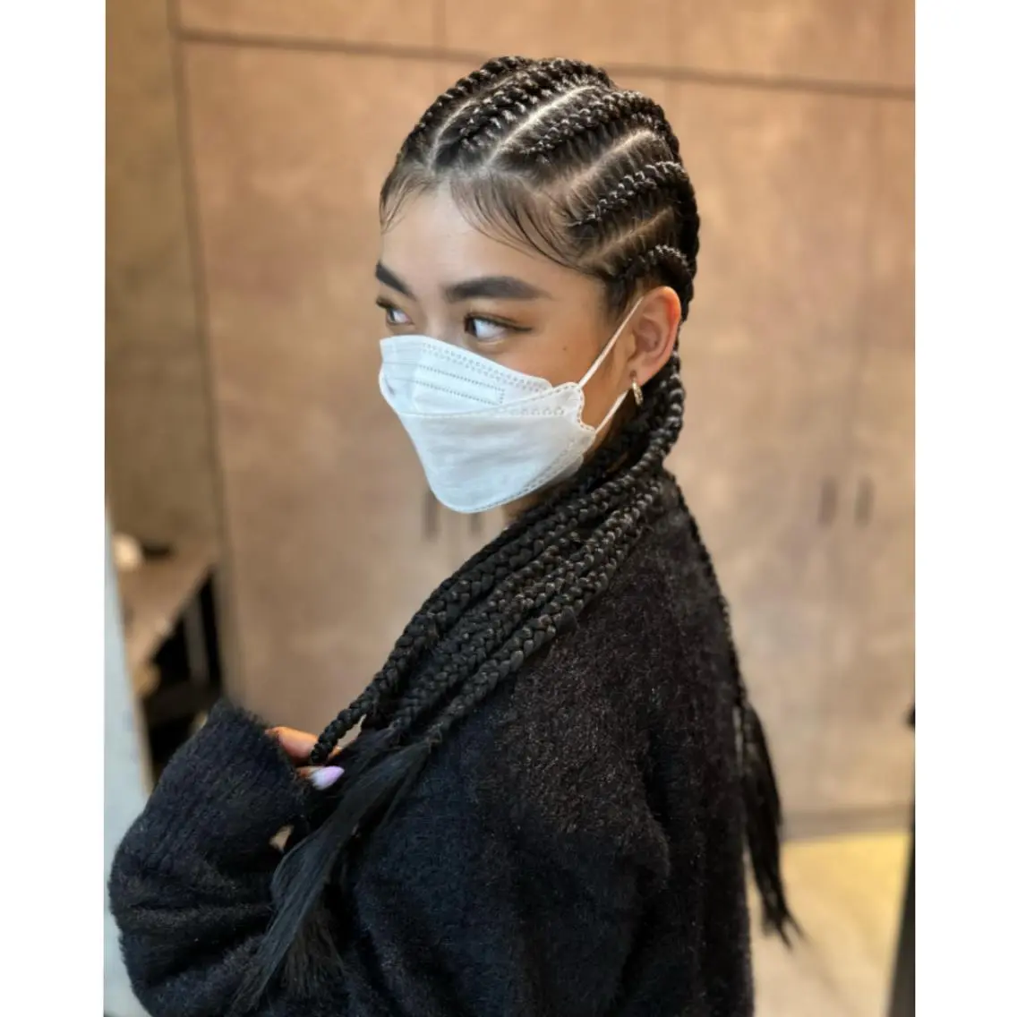 メンズ キッズ 子どものヘアアレンジ エクステ ヘアセット BRAIDS💎愛子 大人ハイライト💎のヘアスタイル