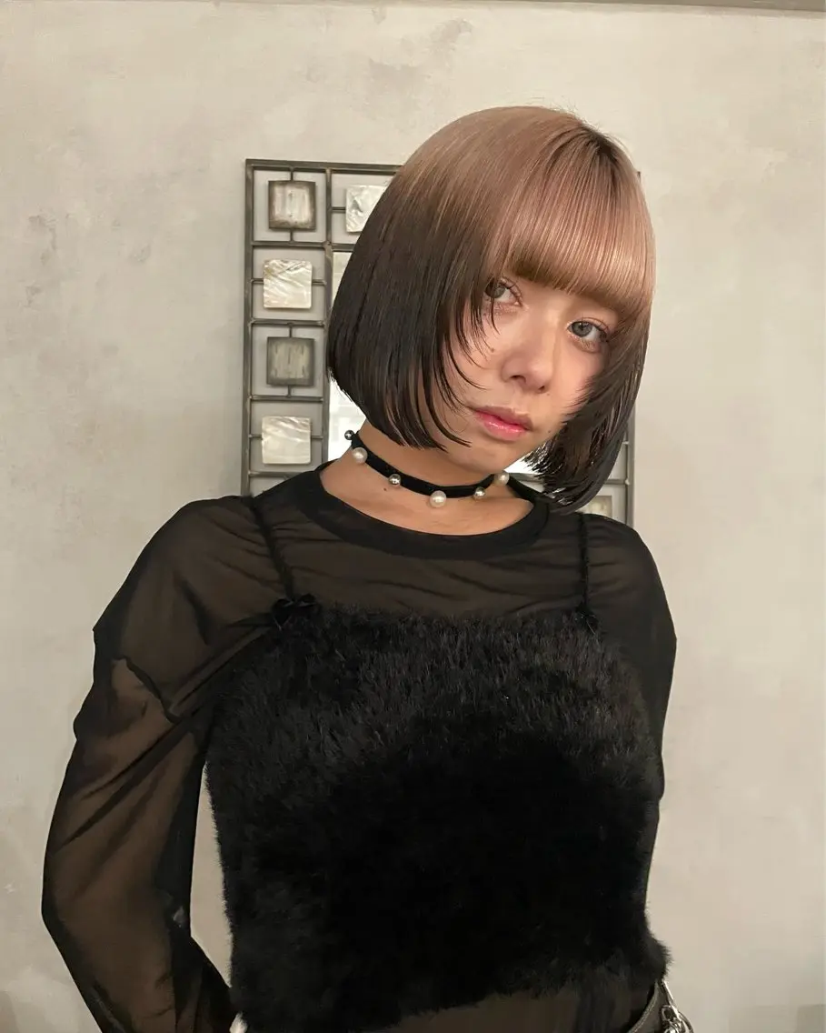 カラー ブリーチ ヘアカラー GAN /ダメージレスカラーのヘアスタイル