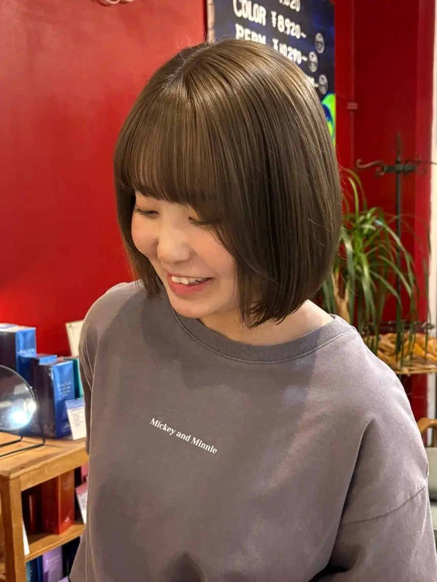 カラー ヘアカラー トリートメント ORe'S HAIR BE GLaDユウナのヘアスタイル