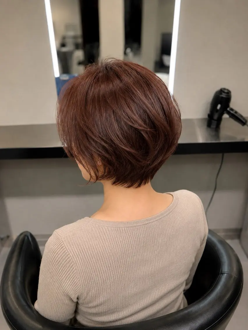 ミディアム カラー ブラウンカラー トリートメント 🌈ウルトワ水素 髪質改善naru🌈のヘアスタイル