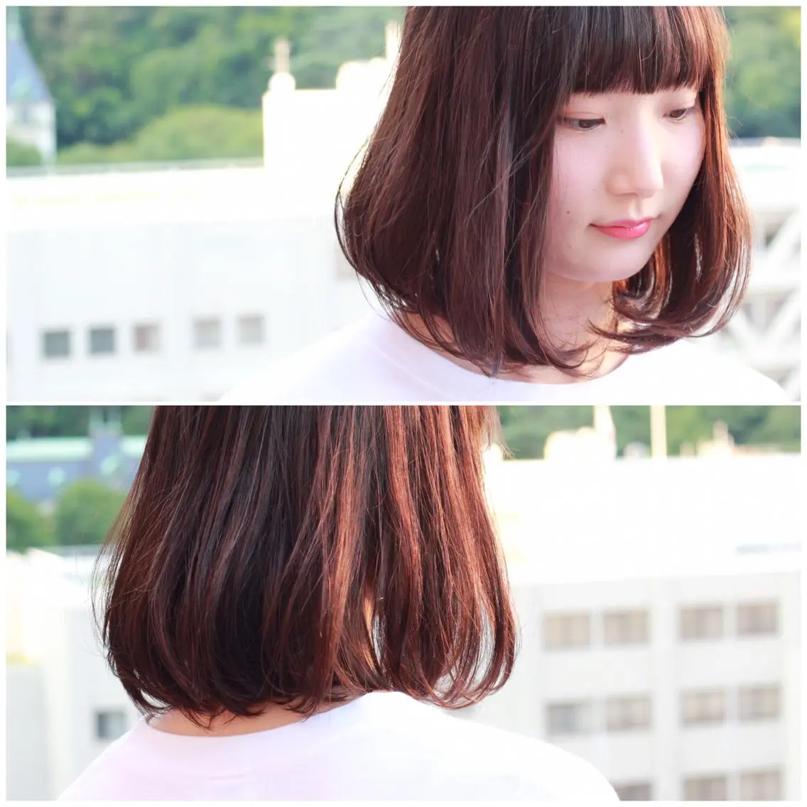 ショート カラー ボブ Viage （ビアージュ）のヘアスタイル