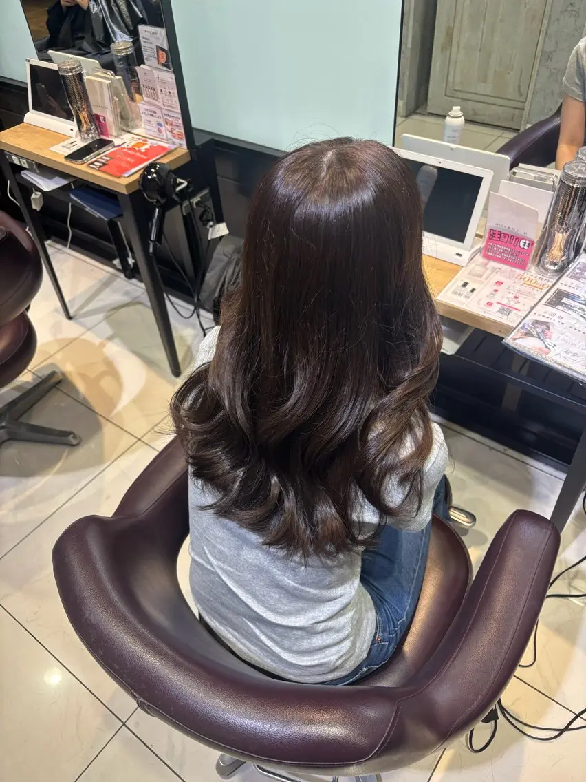 ロング カラー ヘアカラー トリートメント 透明感ダブルカラー/ レイヤー💕miyuのヘアスタイル