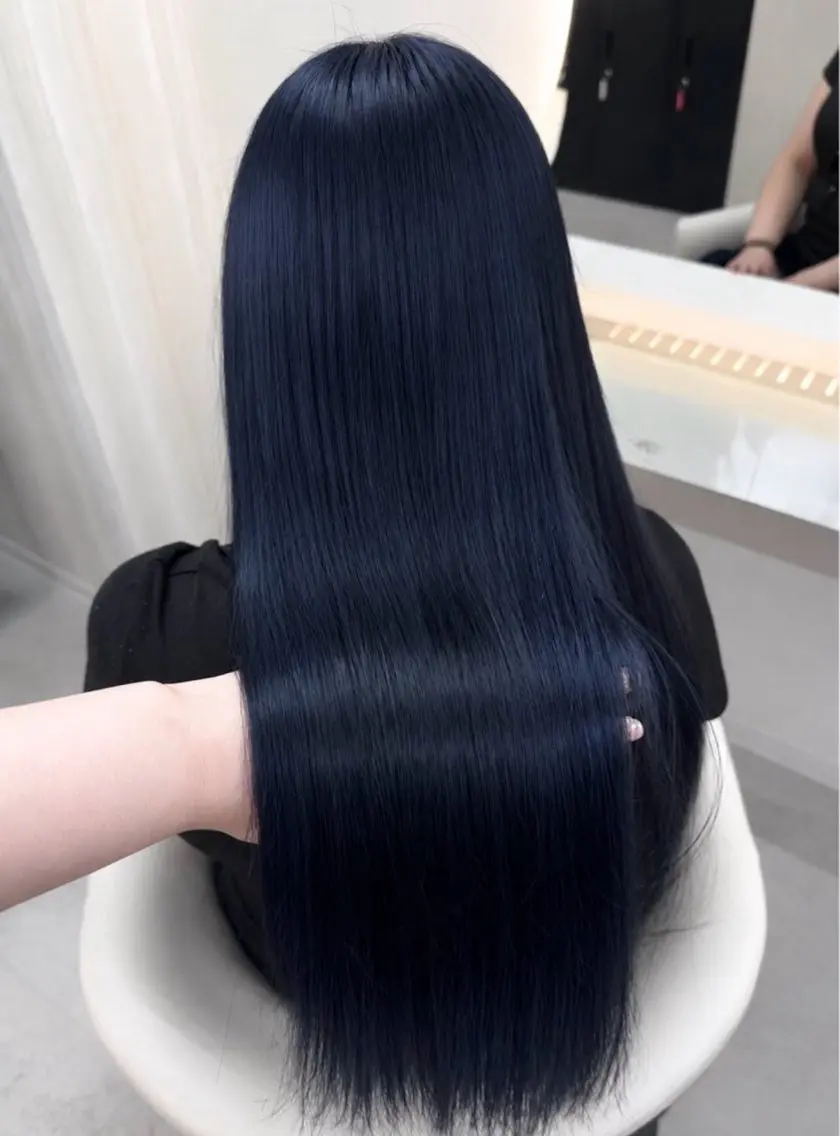 ロング カラー ヘアカラー トリートメント 💎あおい💎大宮 🦋ワンカラー🦋のヘアスタイル