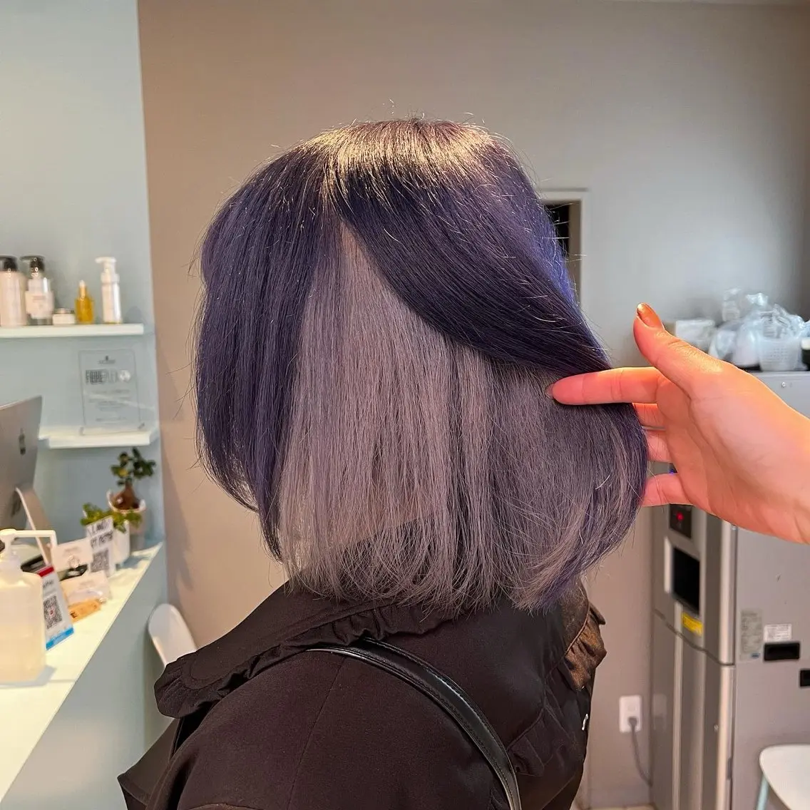 ミディアム カラー ヘアカラー ブリーチカラー 🩵MIZUKIのヘアスタイル