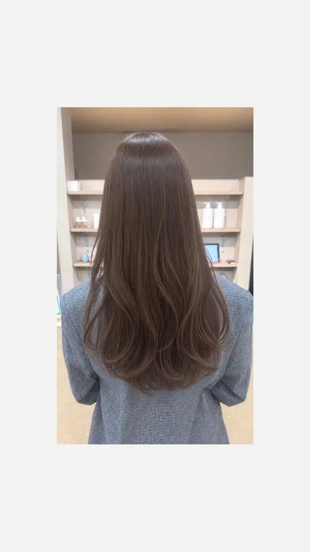 ロング カラー ブラウンカラー チョコレートブラウン ヘアカラー レイヤーカット 🍒LILIのヘアスタイル