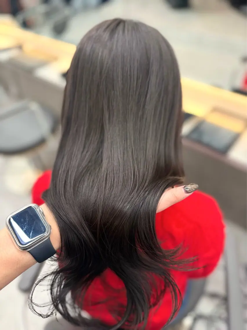 セミロング カット ヘアカラー トリートメント 髪質改善カラー🦋 レイヤー/ナカネのヘアスタイル