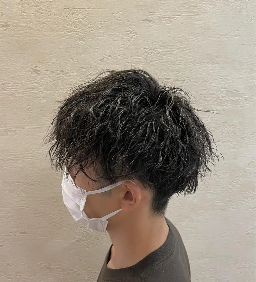 パーマ メンズ 竹田 京人のヘアスタイル