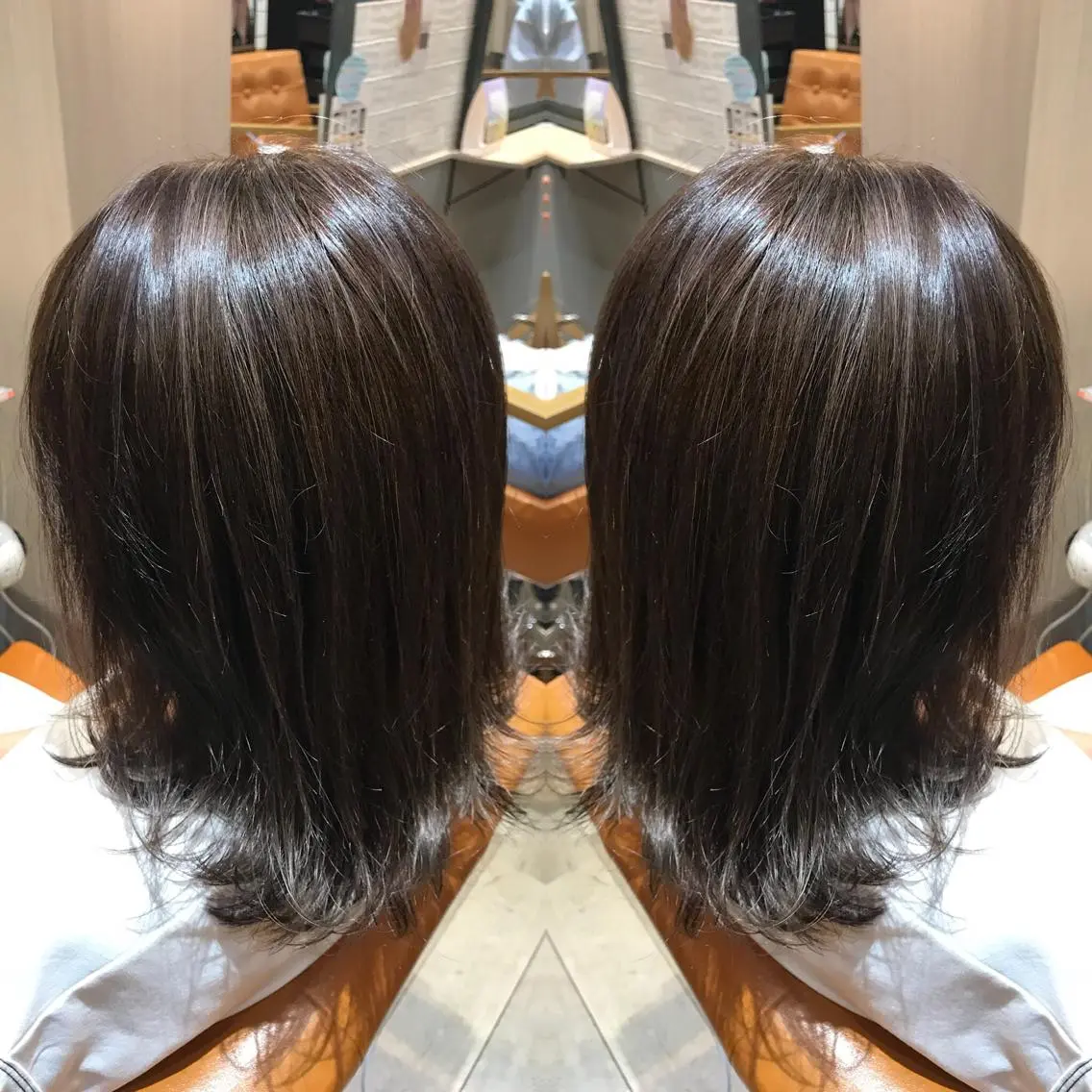 ミディアム カラー 髪質改善特化 ミサワコウキのヘアスタイル