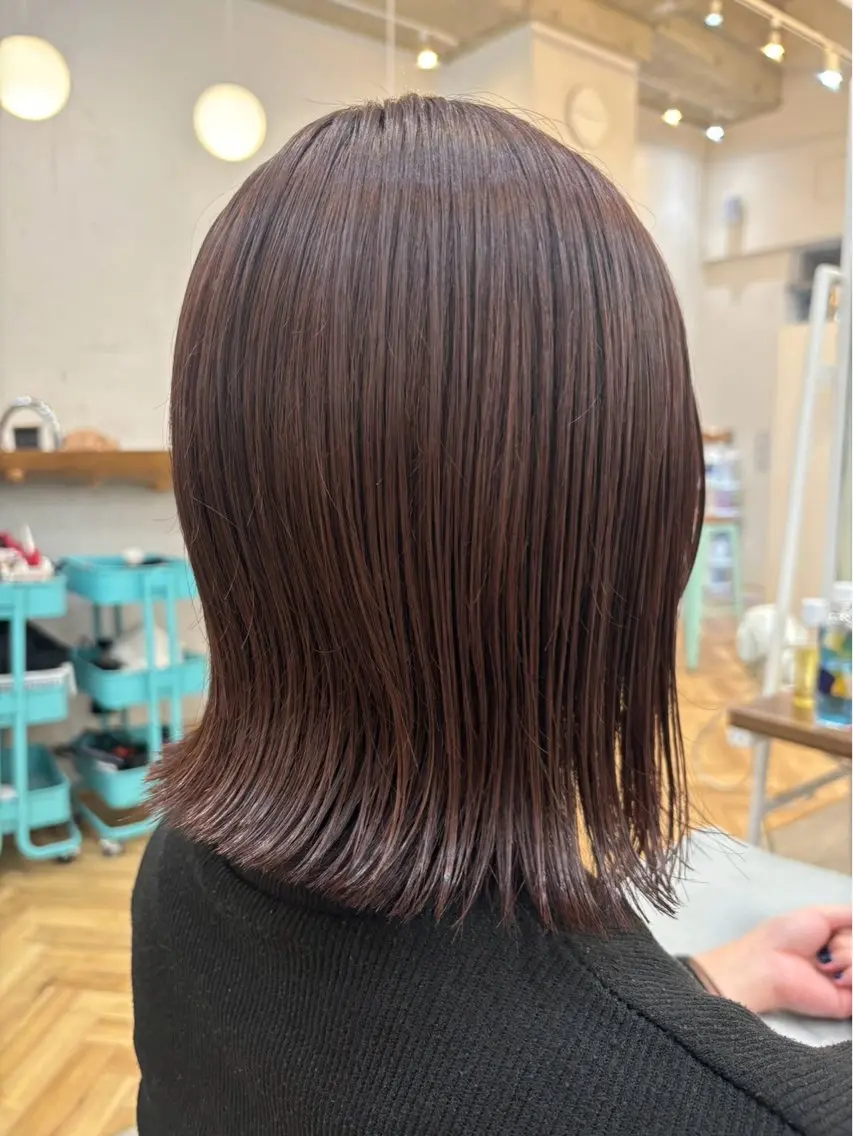 カラー ヘアカラー アギレ ミノリのヘアスタイル