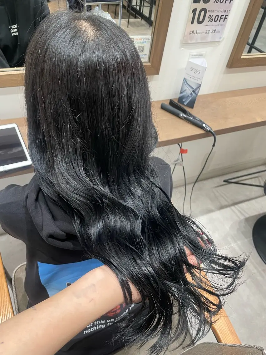 ロング ルナ🫐縮毛矯正 🫐髪質改善のヘアスタイル