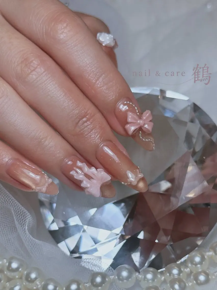 ネイル ハンドネイル 鶴 nail&careのネイルデザイン